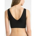 thumbnail image 2 of Calvin Klein Invisibles Lightly Lined V-Neck Bralette, Black, Medium, 2 of 2