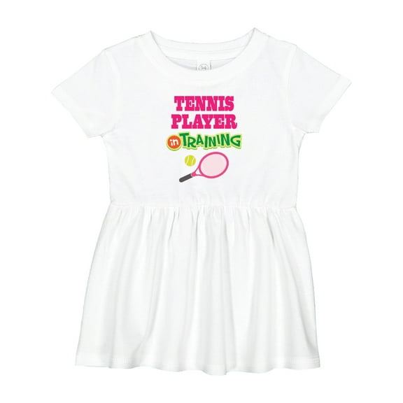 Inktastic Future Tennis Player in Training Girls Baby Dress