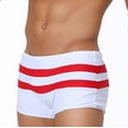 thumbnail image 6 of Mens Swimwear Bottom Striped Boxer Shorts Quick Drying Bikini Bottom for Spring Pool Beach Party, 6 of 8