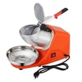 thumbnail image 4 of Ice Crushers Machine Electric Snow Cone Maker Stainless Steel Shaved Ice Machine 145lbs Per Hour (Orange), 4 of 5