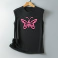 thumbnail image 4 of DailyTrove Women's Neon Butterfly Tank Top - Polyester Casual Summer & Night Out Wear, Flattering for Celebrations, 4 of 5