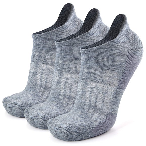 Calcetines Busy Socks para mujer, lana merino, senderismo, gris claro, 3 pares