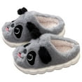 thumbnail image 4 of yocbz Slippers For Boys Infant Toddler Boys Girls Winter Slippers Prewalker Cotton Warm Cartoon Slippers Indoor 2025 Casual Fashion Children Slippers Grey,Size for US 9, 4 of 8