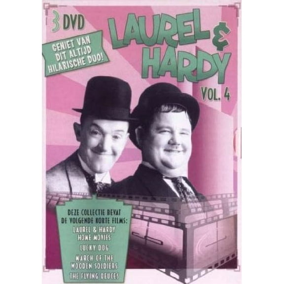 Laurel & Hardy (Vol. 4) - 3-DVD Box Set ( Lucky Dog / March of the Wooden Soldiers / The Flying Deuces ) [ NON-USA FORMAT, PAL, Reg.0 Import - Netherlands ]