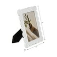 thumbnail image 4 of Decorative Scallop Edge Picture Frame for Home Decor - Photo Frame for Tabletop Accent, Mantel, or Living Room Display - Bedroom Nightstand Styling or Office Desk Decoration - 9", White, 4 of 10