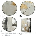thumbnail image 3 of Designart "Tree Of Gray And Gold" Floral & Botanical Floater Framed Canvas Print, 3 of 7