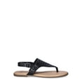 thumbnail image 3 of Time and Tru Women's Hooded Flat Thong Sandals, Wide Width Available, 3 of 7