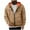 Khaki, variant on Paiwinds Men's Lightweight Zip-Up Hooded Jacket, Summer Utility Coat with Multiple Pockets for Storage, Breathable Nylon & Spandex Blend Casual Outerwear