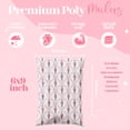 thumbnail image 3 of Bolsa de polietileno Pretty Package 6x9, paquete de 100 unidades, impermeable, color rosa, 3 of 5