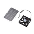 thumbnail image 1 of Amdohai 6W 5V Solar Panel with Fan Ventilator Chicken Coops Solar Fan Solar Cell for Dog Chicken House Sheds RV Greenhouse Outdoor Camping Mini Cooling Ventilator, 1 of 7