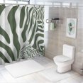 thumbnail image 7 of Orinice Zebra Pattern Bathroom Decor Set with Hooks, Colorful Luxurious Graphic Print Polyester Fabric Shower Curtain, 100% Polyester Washable for Bathroom Decoration 69x72, 7 of 7