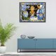 thumbnail image 4 of Kits de pintura de diamantes DIY, flor, gato, taladro redondo completo, decoración de arte Animal de pared Likrtyny Arte deco, 4 of 9