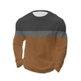 thumbnail image 5 of Mens Waffle Long Sleeve Shirt Crew Neck Thermal Underwear Casual Pullover Knit Fitness Loungewear Top, 5 of 5