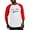 Red/White, variant on CafePress - Ed's Bar & Swill Baseball Jersey - Cotton Baseball Jersey, 3/4 Raglan Sleeve Shirt