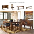 thumbnail image 5 of Signature Design by Ashley Ralene Large Upholstered Dining Bench, Medium Brown, Faux Leather Seat, 5 of 7