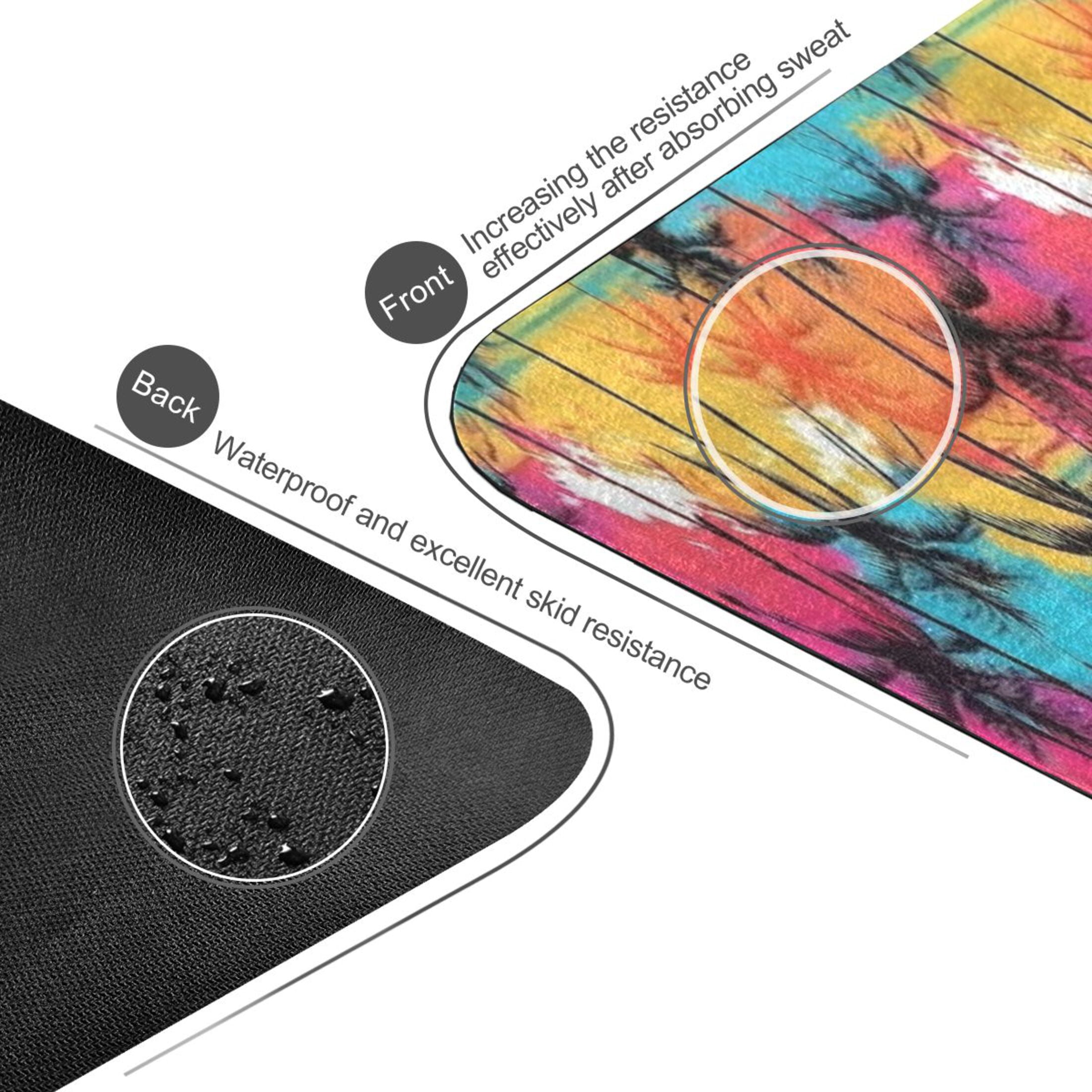 BZSMCE Yoga Mat Women Fitness Mat Tropical Sunset Pattern