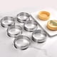 thumbnail image 1 of Stainless Steel Crumpet Rings (6 pcs, 8 cm), 1 of 5