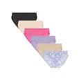 thumbnail image 1 of Hanes Womens Comfort Flex Fit Microfiber Stretch Bikini 6-Pack, M, Assorted, M,, 1 of 15