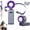 Gray, variant on Portable Turbo Fan, Hand Held Ac Fan with 199 Gears, 3 in 1 Desk & Neck Fan, Rechargeable with Ice Cooler for Travel Outdoors Home Office