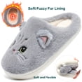 thumbnail image 3 of Ecetana Women's Cute Fuzzy Slippers Comfort Faux Fur Memory Foam Non-Slip House Slippers for Women, 3 of 7