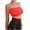 Red, variant on Aueoeo Women Summer Tube Tops Basic Crop Tops Strapless Tank Casual Short Shirts Cut Off Going Out Cami Top