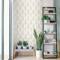 thumbnail image 6 of Caltero Peel and Stick Wallpaper Beige Geometric Wallpaper Removable Wallpaper,17.32 in x 78.74 in, 6 of 9