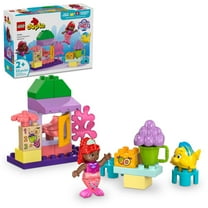 LEGO DUPLO Disney Ariel and Flounder’s Café Stand, The Little Mermaid Toys, Kids Learning Toy, 10420
