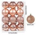 thumbnail image 2 of Bouanq 24Pcs Christmas Balls Ornaments for Xmas Christmas Tree - Shatterproof Christmas Tree Decorations Hanging Ball for Holiday Wedding Party Decoration, 2 of 6