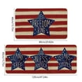 thumbnail image 3 of Blueek 2Pcs Patriotic America Star Welcome Doormat - Non-Slip Indoor Outdoor Rugs for Memorial Day, 4th of July Celebrations & Home Decor, 3 of 7