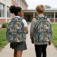 thumbnail image 4 of FKELYI Camo Hunting Leaf Print 17 Inch School Backpack for Boys & Girls Spacious Schoolbag for Elementary Student Casual Daypack Lightweight Book Bag Travel Bags, 4 of 7