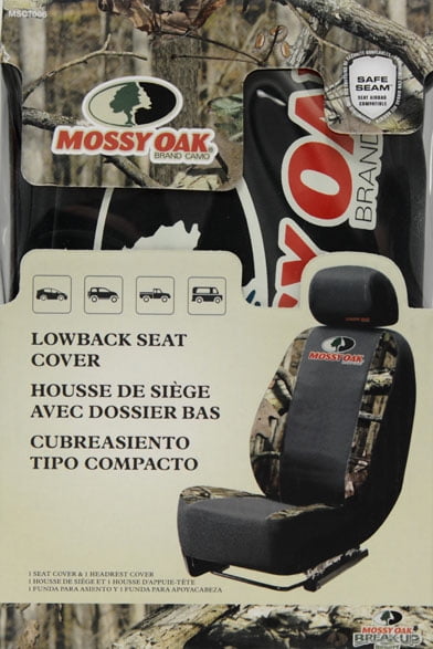 Mossy Oak Break Up Country Camo Low Back Seat Cover Com - Mossy Oak Low Back Camo Seat Cover Country Stripes