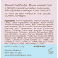 thumbnail image 3 of Pressed Mineral Dual Powder Foundation SPF 15, Oil Free, Talc Free, Gluten Free, 0.45 oz, Cuddle (Light/Medium) by Mommy Makeup, 3 of 8
