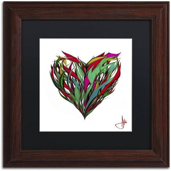 Trademark Fine Art 'Seasons' Canvas Art by Marc Allante, Black Matte, Wood Frame