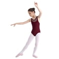 thumbnail image 5 of iiniim Girls Sleeveless Mesh Splice Criss Cross Back Ballet Dance Leotard Bodysuit, 5 of 7