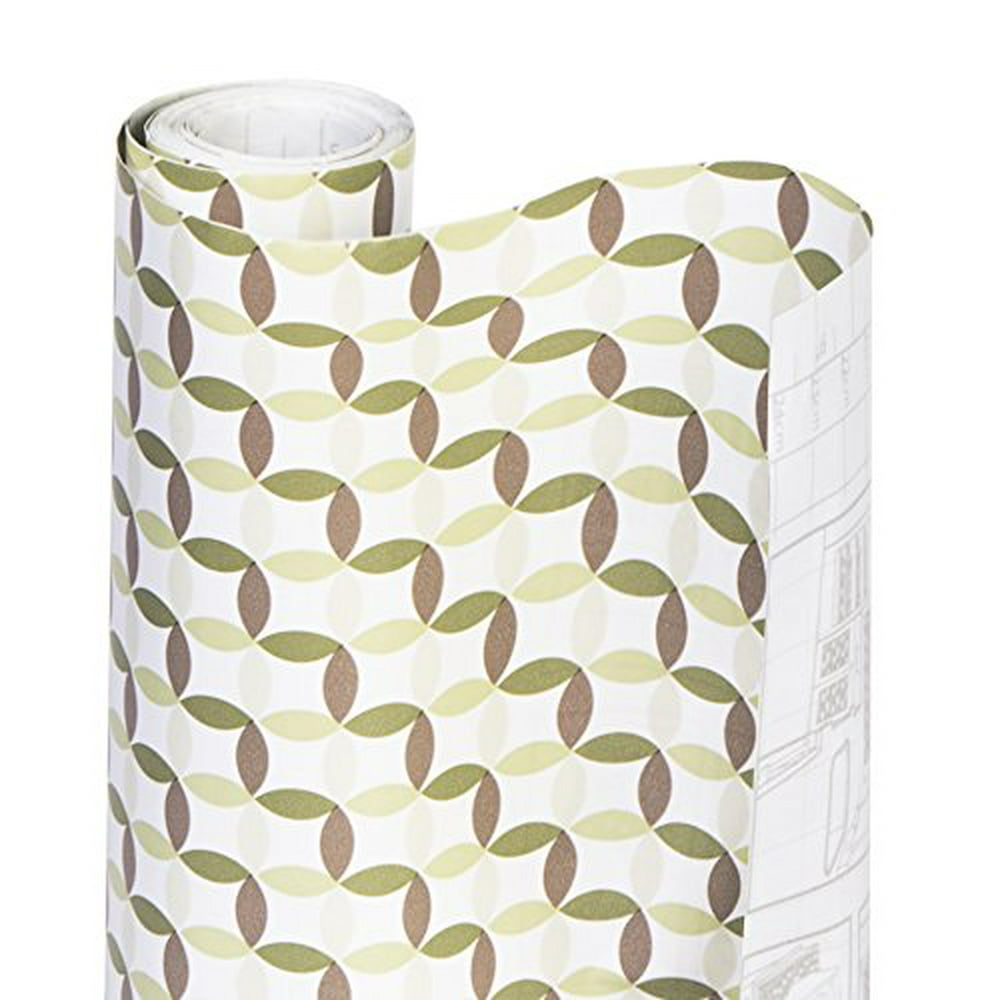 Smart Design Shelf Liner Adhesive Drawer Paper Kitchen [Olive