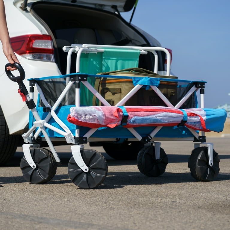 旅行かばん・小分けバッグ Carry Cart, Outdoor Wagon (Blue Color) Amazon.com : CL.Store Collapsible Utility Cart Folding Wagon