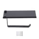 thumbnail image 3 of Soporte Para Papel Higiénico, Soporte Para Teléfono Para Inodoro, Duradero, Antioxidante, Con Tornillos Para Baño, Para Cocina Y Baño ANGGREK Negro, 3 of 8