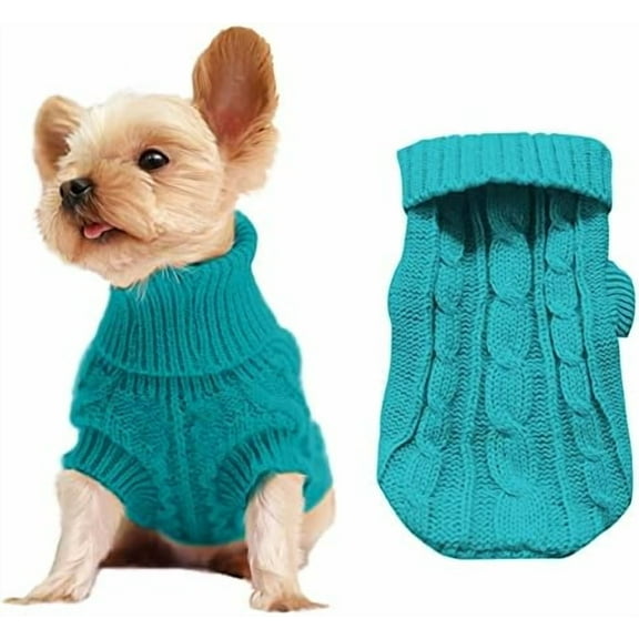 Dog Sweaters for Small Dogs, Pet Sweaters Classic Knitwear Winter Girl Boys Dog Clothes Chihuahua Coat Warm Puppy Costume Clothing Cute Doggie Sweater Apparel for Yorkie Christmas