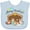 Blue, variant on Inktastic Merry Christmas Cute Nativity Scene Boys or Girls Baby Bib