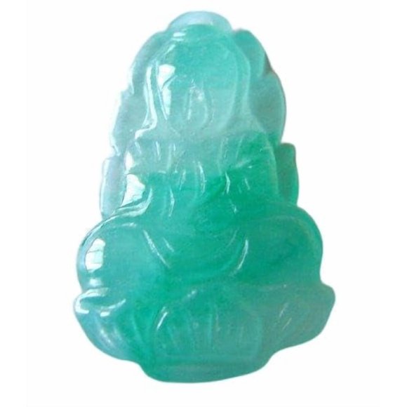 Colgante Feng Shui Import Jade Kuan Yin 2,5-4 cm