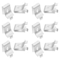 thumbnail image 1 of unbranded 50Ud Abrazaderas De Soporte En Plata Para Puertas De Gabinete Y Estantes Resistentes, 1 of 6