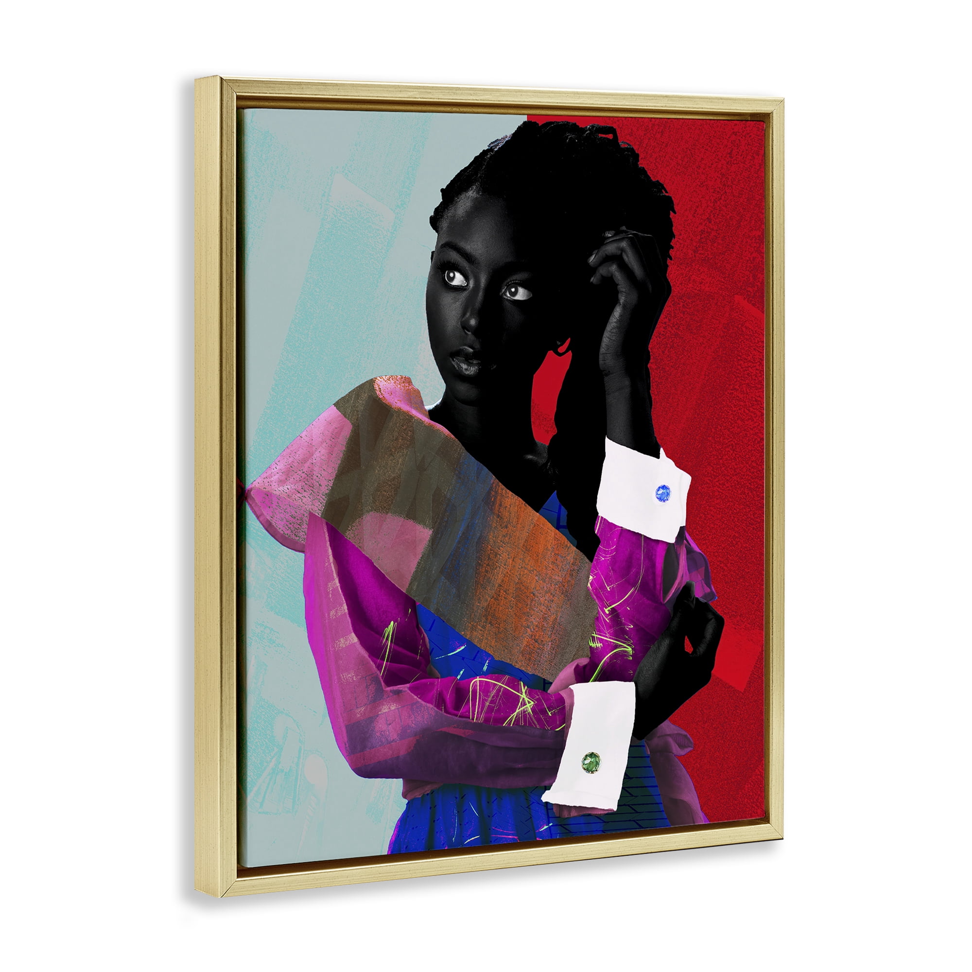 Stupell Industries New York Fashion Style Gold Framed Floater Canvas Wall Art, design by NUMA Art