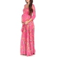 thumbnail image 3 of Maternity and Nursing Faux Wrap Polka Dot Print Dress with Adjustable Belt, 3 of 4