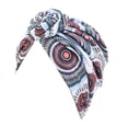 thumbnail image 5 of Guardurnaity Estilos bohemios Turbantes para mujer Diseño elástico Headwrap Pre-Tied Cap Skullcap plisado Sombreros de moda Swirly Headcover Circle lake Círculo lago azul 2piezas Guardurnaity CBP206598, 5 of 5
