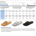 thumbnail image 3 of Ecetana Women's Flip Flops Summer Flats Sandals Yoga Mat Comfortable Beach Thong Sandals, 3 of 7