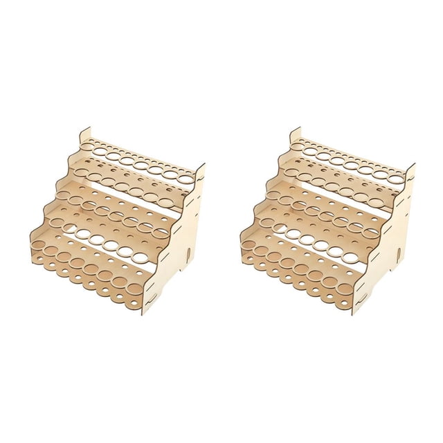Injueey Organizador de pintura modelo estante de pigmento Simple soporte de pinturas exquisito estante de pigmentos DIY para almacenar Tipo 2 2Conjunto