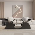 thumbnail image 5 of Modern Rectangular Coffee Table with 6 Storage Shelves - Black Engineered Wood, 5 of 10
