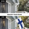 thumbnail image 3 of G128 Flag Pole 6FT White Tangle Free & Finland Finnish Flag 3x5FT Combo Printed 150D Polyester, 3 of 9