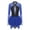 Blue, variant on Miaeowve Figure Ice Skating Dress for Women Mesh Sheer Rhinestones Roller Skating Leotard Dress Black M