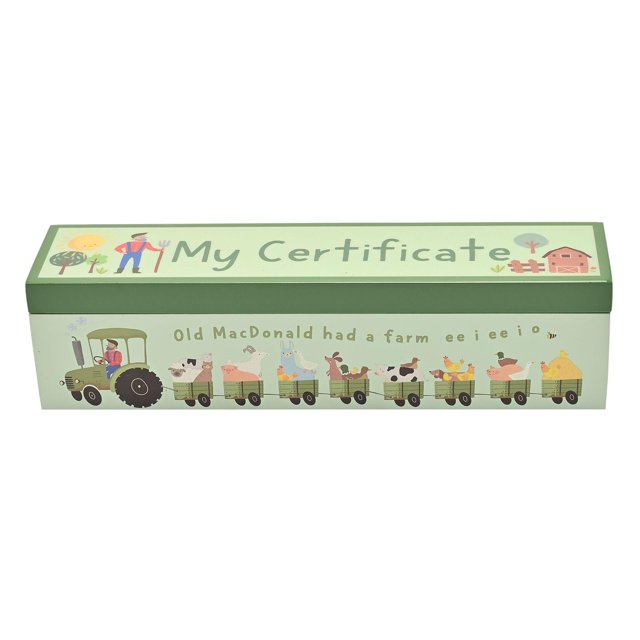 Porte-certificat Story Time - Old MacDonald